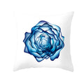Ljojo Light Luxury Blue Abstract Print Throw Pillow Cover - Marble Stripe