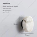 Natural Spanish Marble Wall Light, Luxury Alabaster Wall Lamp for TV Bedroom Hotel Decor by Ljojo