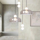 Nordic Glass Led Chandelier Modern Designer Double Balls Pendant Light by Ljojo for Living Room Dining Room