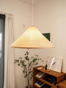 Wabi Sabi Triangular Rice Paper Pendant Lights by Ljojo - Japanese Home Lighting Chandeliers