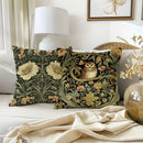Floral Owl Bird Print Pillowcase for Living Room & Bedroom Decor by Ljojo