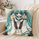 Ljojo 40*40 Hatsune Miku Pillow Cover Set for Stylish Bed Decor