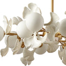 Luxury Ginkgo Leaf Circle LED Chandelier by Ljojo - French Designer Pendant Light Fixture