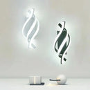 LED Wall Lamp Modern Minimalist Black White Line Decor Bedroom Light by Ljojo