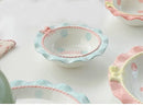 Ljojo Mini Pink Cutlery Set with Dessert & Fruit Plates & Bow-Shaped Meal Plate