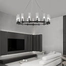 American Retro E14 Crystal Chandelier Pendant Light by Ljojo