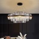 Ljojo Luxury Crystal Chandelier: Elegant Dining Room Pendant Lamp for Indoor Lighting