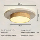 Minimalist Stone Ceiling Light Retro Walnut Living Room Indoor Lighting Ljojo