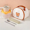 Ljojo 1100ml Clear Plastic Food Container with Leak-proof Lid