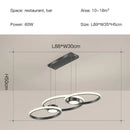 Modern LED Pendent Lamp Gold Aluminum Chandelier for Dining Room by Ljojo