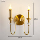 Copper Wall Lamp Luxury Living Room Bedroom Candle Light by Ljojo