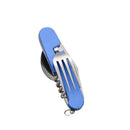 Ljojo 4-in-1 Stainless Steel Pocket Utensil Set for Outdoor Camping
