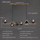 Nordic Glass Ball Pendant Lights: Long LED Chandeliers by Ljojo