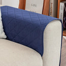 Ljojo Modern Armrest Pad With Storage Layer for Sofa, All Seasons, Khaki Gray