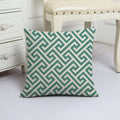 Blue Arrow Geometric Petal Linen Pillowcase by Ljojo