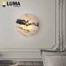 Ljojo Calacatta Marble Wall Lamp for Livingroom Bedroom Corridor - Italian Luxury Stone Sconce