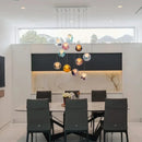 Handmade Glazed Glass Bubble Chandelier Dimmable LED G9 Light for Elegant Home Decor by Ljojo