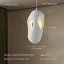 Nordic Wabi-sabi Irregular Pendant Lights for Living Room by Ljojo