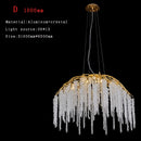 Crystal LED Chandelier: Gloss Art Strip Hanging Light for Living Room by Ljojo
