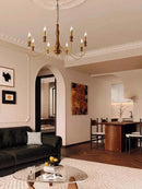 American Retro Candle Lamp French Living Room Chandelier Ljojo Lighting Fixtures