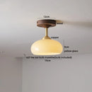 Ljojo LED Glass Ceiling Lamp Modern Yellow Lighting for Home Restaurant Hallway