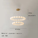 Modern LED Chandelier for Living Room Nordic Dining Room Pendant Lamps by Ljojo