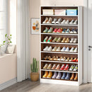 Ljojo™ 9-Tier Wood Shoe Storage Cabinet for 40-45 Pairs, 70.8'' Tall with Open Shelves