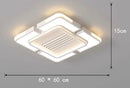 Ljojo Minimalist Ceiling Fan Light for Living Room Bedroom Dining Room Lighting