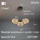 Ljojo Luxury Nordic Chandelier for Modern Living Room, Bedroom, and Restaurant