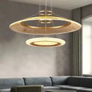 Ljojo Luxury LED Chandelier: Modern Villa Pendant Lighting with Artistic Ring Design