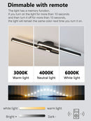 Ljojo LED Line Ceiling Lamp: Modern Black White Light for Various Rooms