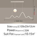 Ljojo LED Strip Pendant Light for Home Interior Decor