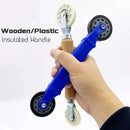 Ljojo LED Strip Light Installation Tool: Rubber Wheel Handle Roller for Aluminum Profile Clamp.