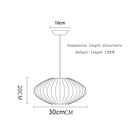 Designer Silk Pendant Lamp: Elegant Living Room Lighting by Ljojo