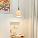 Japanese Style Ceramic Chandelier LED Pendant Lighting Brass Holder by Ljojo