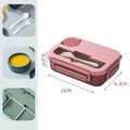 Ljojo 1300ML 4Grids Lunch Box: Tabieware, Microwavabie, Dishwasher Safe Bento Box