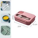 Ljojo 1300ML 4Grids Lunch Box: Tabieware, Microwavabie, Dishwasher Safe Bento Box