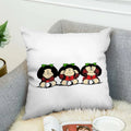 Ljojo 45x45 Short Plush Cushion Cover for Bed, Sofa, Car - 45*45 Throw