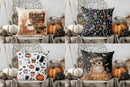 Cozy Halloween Library Pillow Cover for Sofa, Bedroom & Car by Ljojo