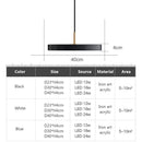 Ljojo LED Pendant Light: Study Disc 23/30cm Indoor Decor Hanging Lamp