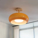 French Style Retro Antique Orange Glass Chandelier Bauhaus Medieval Ceiling Light by Ljojo