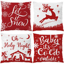 Christmas-Themed Digital Print Pillowcases by Ljojo - Perfect for Sofa, Bedroom, Car