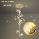 Nordic Glass Bubble LED Chandelier Modern Ceiling Light Living Room Dining Bedroom by Ljojo