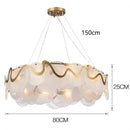 LED Crystal Chandelier Pendant Light Fixture for Modern Minimalist Luxury Home Decor by Ljojo