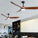 Ljojo Modern 42 Inch Ceiling Fan with Remote Control and LED Light - Pure Copper Motor