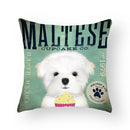 Funny Cartoon Cat & Dog Pillow Covers by Ljojo: Luxury Sofa Bed Decor Pillowcase