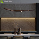 Ljojo Industrial Minimalist Wooden Creative LED Pendant Lights Chandelier for Home Decoration