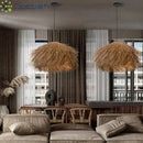 Hand-woven Bamboo Pendant Lights Chandelier for Home Decor by Ljojo