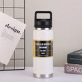 Ljojo 304 Stainless Steel Thermos Bottle, Portable Hot Cold Drinking Water Bottle for Outdoor Activities