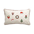 Embroidered Christmas Pillow Cover - Ljojo Cozy Holiday Decor